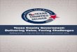 Texas County Government: Delivering Value, Facing … with... · Cottle Crane Crockett Crosby Culberson Dallam ... Starr tephens terling tonewall utton wisher Tarrant Taylor ... Texas