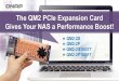 The QM2 PCIe Expansion Card Gives Your NAS a …files.qnap.com/news/pressresource/datasheet/qm2-en-20171208.pdf · The QM2 PCIe Expansion Card Gives Your NAS a Performance Boost!