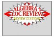 Algebra 1 EOC Review Stations - Hampton mathhamptonmath1.weebly.com/uploads/2/6/0/1/26011603/_algebraintegrate...©K. Mitchell (Mitchell’s Math Madhouse), 2013 Linear Equations: