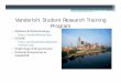 Vanderbilt Student Research Training Program Presentations.pdf · Vanderbilt Student Research Training Program ... 18,19,20,21,22,23,24,25 ,26,27,28,29,30,31,32,33,34,35,36,37,38,39,40,41