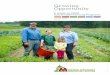 Growing Opportunity - Farm Service Agency€¦ · Growing Opportunity A Guide to USDA Sustainable Farming Programs January 2017 ... (WFRP) Federal Crop Insurance Corporation (FCIC)