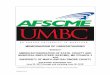 MEMORANDUM OF UNDERSTANDING - UMBC memorandum of understanding -between- american federation of state, county and municipal employees (afscme), md council 3 -and-