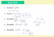 Warm-Up Exercises Bell Work - Marian High Notes to Post.pdfWarm-Up Exercises Theorem Pythagorean Theorem In a right ... Notes. EXAMPLE 1Warm-Up Exercises Find the length of the hypotenuse