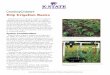 Drip Irrigation Basics - KSRE Bookstore · Drip Irrigation Basics Drip systems are a common method of irrigating vegetable crops, particularly in small- to medium- ... the force may