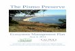 The Pismo Preserve - Squarespacestatic1.squarespace.com/.../Pismo+Preserve+Ecosystem+Managemen… · 2 | P a g e Executive Summary The Pismo Preserve is a 900-acre property on the