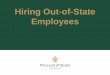 Hiring Out-of-State Employees - William & Mary · Out of State Employees Hiring Policy - effective ... HR5 TC4 & FS1 & PR1 FS2 FS3 TC6 ... HD1 corresponds to Slide 7: 