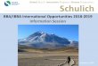 BBA/iBBA International Opportunities 2018-2019 Information ... · PDF fileBBA/iBBA International Opportunities 2018-2019 Information Session October 4 , 2016 . ... IB Electives or