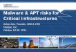 Malware & APT risks for Critical Infrastructures Infrastructure/2011 NERC GridSecCon... · FireEye Inc Confidential – Do Not Distribute Based on Preliminary Analysis So- How Much