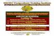 PROGRAMME - HRODC Postgraduate Training Institute … · Petroleum –Oil and Gas ... Envronmental_Control_Noise_Flammable_Explosve_Materials_Safety_Precautions_Fire ... – Director