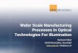 Wafer Scale Manufacturing Processes In Optical ... Scale Manufacturing Processes In Optical Technologies For Illumination Reinhard Völkel SUSS MicroOptics, Neuchâtel , info@suss.ch