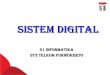 Sistem digital - emiiryanti.dosen.st3telkom.ac.idemiiryanti.dosen.st3telkom.ac.id/.../26/2017/03/01_Sistem-Digital.pdf · pengolahan sinyal diskrit. •Sistem Digital terdiri dari