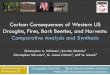 Carbon Consequences of Western US Droughts, Fires, Bark ... · Combined with area of forest affected by each disturbance type and severity, ecoregion , forest type, and the date of