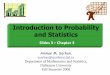 Introduction to Probability and Statisticspeople.stfx.ca/asarhan/Stat 224/Notes/chapter3 F10.pdf · Introduction to Probability and Statistics Slides 3 – Chapter 3 Ammar M. Sarhan,