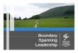 Boundary Spanning Leadership boundary spanning leadership? Why is it needed? How is it needed? can leaders span boundaries? So What th i li ti ... around the globe. General Manager