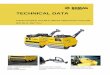 HAND-GUIDED DOUBLE DRUM VIBRATORY ROLLER - Lynch · TECHNICAL DATA HAND-GUIDED DOUBLE DRUM VIBRATORY ROLLER BW 65 H, BW 75 H Higher compaction power and surface quality BOMAG double
