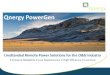 Qnergy PowerGen - OilPro: Oilfield Production Equipment · Qnergy PowerGen Extreme ... PowerGen Proven Maturity o Intense In-house Testing: ... o MTBF reliability lab testing: multiple