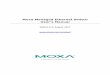 Moxa Managed Ethernet Switch User's Manual Basic Settings 3-2 System Identification 3-2 Password 