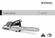 STIHL GS 461 - Chainsaw Journal · STIHL GS 461 Instruction Manual ... – The throttle trigger and throttle trigger lockout must move easily – throttle trigger must return
