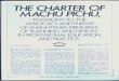 THE CHARTER OF MACHU PICHU, - hustojorcp.hustoj.com/wp-content/uploads/2015/12/1977-The-Charter-of... · THE CHARTER OF MACHU PICHU, TESTIMONY TO THE ... mainly to project some sane