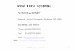 Real Time Systems - Oakland ganesan/old/courses/SYS595 F06/Real Time...Hard real-time system and soft real-time systems: (1) ... Examples of Real-time Systems-Generalized Embedded