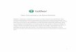 Tether: Fiat currencies on the Bitcoin blockchain Fiat currencies on the Bitcoin blockchain Abstract. A digital token backed by fiat currency provides individuals and organizations