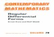 Regular Differential Forms - American Mathematical Society · 12 Symposium on algebraic topology in honor of Jos~ Adem, Samuel Gitler, ... Regular differential forms. Ernst Kunz and