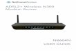 ADSL2+ Wireless N300 Modem Router - NetComm x NetComm Wireless NB604N ADSL2+ Wireless N300 Modem Router 1 x 12VDC~1.5A Power Adapter 1 x RJ-45 Ethernet Cable 1 x RJ-11 Telephone Cable