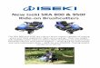 New Iseki SRA 800 & 950F - F R Sharrock Ltd · New Iseki SRA 800 & 950F Ride‐on Brushcutters The SRA 800 and 950F are ride‐on brush cutters capable of cutting grass and thick