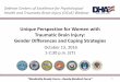 Unique Perspective for Women with TBI: Gender Differences ...dvbic.dcoe.mil/files/webinars/DCoE_OPS_TBI_Webinar_October-2016... · Traumatic Brain Injury: Gender Differences and Coping