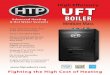 High Efficiency UFT - Emerson Swan, Inc. UFT Boiler... · UFT Boiler A CLOSER LOOK Exhaust Pipe Modulating Gas Valve Intake Exhaust Turbo Fan Modulating fan provides significant power