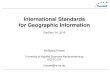 International Standards for Geographic Information - … · International Standards for Geographic Information EduServ 14, 2016 ... SQL/MM (Structured ... Oracl: Nashua, NH, 