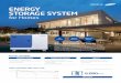 ENERGY STORAGE SYSTEM - RFI Wireless€¦ · Lead-acid Li-ion *Lifespan and Life cycle based on battery system ENERGY STORAGE SYSTEM for Homes PV Inverter Battery Converter Lithium-Ion