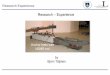 Research Experience - CoMSIRU · Research Experience Laboratory tests ... Strengthening beams in shear . ... Mineral Based Strengthening systems