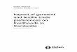 Impact of garment and textile trade preferences on ... · 4 Impact of garment and textile trade preferences on livelihoods in Cambodia Author information and acknowledgments Sophal