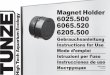 Magnet Holder 6025.500 6065.520 6205.500 High Tech …€¦ ·  · 2016-11-10High Tech Aquarium Ecology 11/2016. 2 3 ... e 6205.500 (2) (n. brevetto 20 2005 003 170) ... Magnethälften