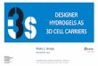 DESIGNER HYDROGELS AS 3D CELL CARRIERS - … L. Granja.pdf · DESIGNER HYDROGELS AS ... Fonseca, Granja, Barrias +, Prog Polym Sci ... (US) DJ Mooney EA Silva U Manchester (UK) P