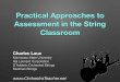 Assessment in String Classroom - OrchestraTeacher.net · Comments: Final Score: _____/60 High School Orchestra Playing Exam Rubric Carmel High School Orchestra ... Assessment in String