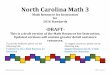 North Carolina Math 3 - maccss.ncdpi.wikispaces.netmaccss.ncdpi.wikispaces.net/file/view/Math 3 Instructional Resource...North Carolina Math 3 ... the different parts of the expression