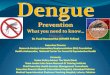 Dengue - What you need to know - gfmer.ch Ambassador, ... Medical Superintendent Shalamar Teaching Hospital, ... Dengue is the most common mosquito-borne viral disease of