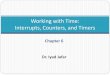 Working with Time: Interrupts, Counters, and Timers - …ramzi.ucoz.com/05_Chapter_6-Interrupts_and_Timers.pdf · Chapter 6. Dr. Iyad Jafar. Working with Time: Interrupts, Counters,