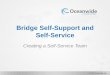 Bridge Self-Support and Self-Service - Oceanwide€¦ · Bridge Self-Support and Self-Service ... management, reference data ... Business User Customer Bridge Team Oceanwide Bridge