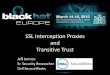 SSL Interception Proxies and Transitive Trustmedia.blackhat.com/bh-eu-12/Jarmoc/bh-eu-12-Jarmoc-SSL_TLS... · About this talk •History & brief overview of SSL/TLS •Interception