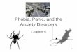 Phobia, Panic, and the Anxiety Disordersfacultyweb.anderson.edu/~glg/3120/lectures/lecture_05.pdf · The Nature of Anxiety Disorders •Fear is an innate alarm response to a dangerous