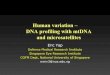 Human variation – DNA profiling with mtDNA and … DNAprofiling.pdfHuman variation – DNA profiling with mtDNA and microsatellites Eric Yap Defence Medical Research Institute Singapore