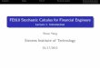 FE610 Stochastic Calculus for Financial Engineers ...personal.stevens.edu/~syang14/fe610/presentation-fe610-lecture01.pdf · FE610 Stochastic Calculus for Financial Engineers Lecture