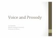 Voice and Prosody - corsi.dei.polimi.itcorsi.dei.polimi.it/nlp/download/NLP23-VOICE-PROSODY.pdforiented – which encourages also mixed processing ... from the incoming signals 