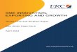 PAGE TITLE HERE SME INNOVATION, EXPORTING AND GROWTH · PAGE TITLE HERE SME INNOVATION, EXPORTING AND GROWTH ... of firms’ internationalisation activity. ... often cited as hotbeds
