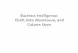 Business Intelligence: OLAP, Data Warehouse, and …eecs.csuohio.edu/~sschung/CIS660/Lecture3_OLAP_Co… ·  · 2016-07-12Business Intelligence: OLAP, Data Warehouse, and Column