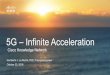 5G – Infinite Acceleration - cisco.com · • 5G uses SDN and NFV in a basic and fundamental way • Orchestration aligns the resources and capabilities to support the vertical