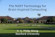 The N3XT Technology for Brain-Inspired Computing · 1 H.-S. Philip Wong 2015.04.15 Stanford University Stanford University Stanford SystemX Alliance 2007.11.08 Department of Electrical